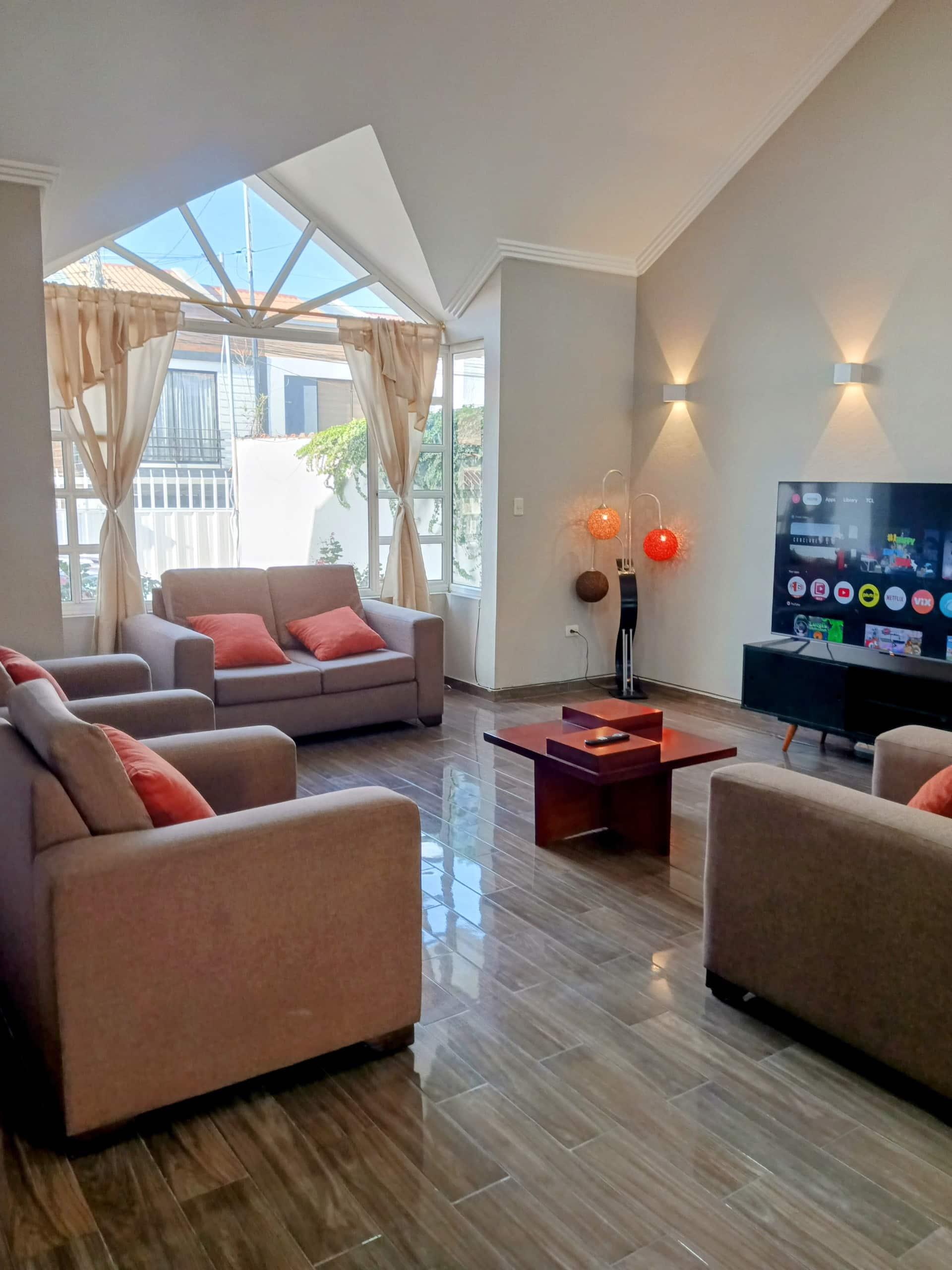 Spacious house with green space