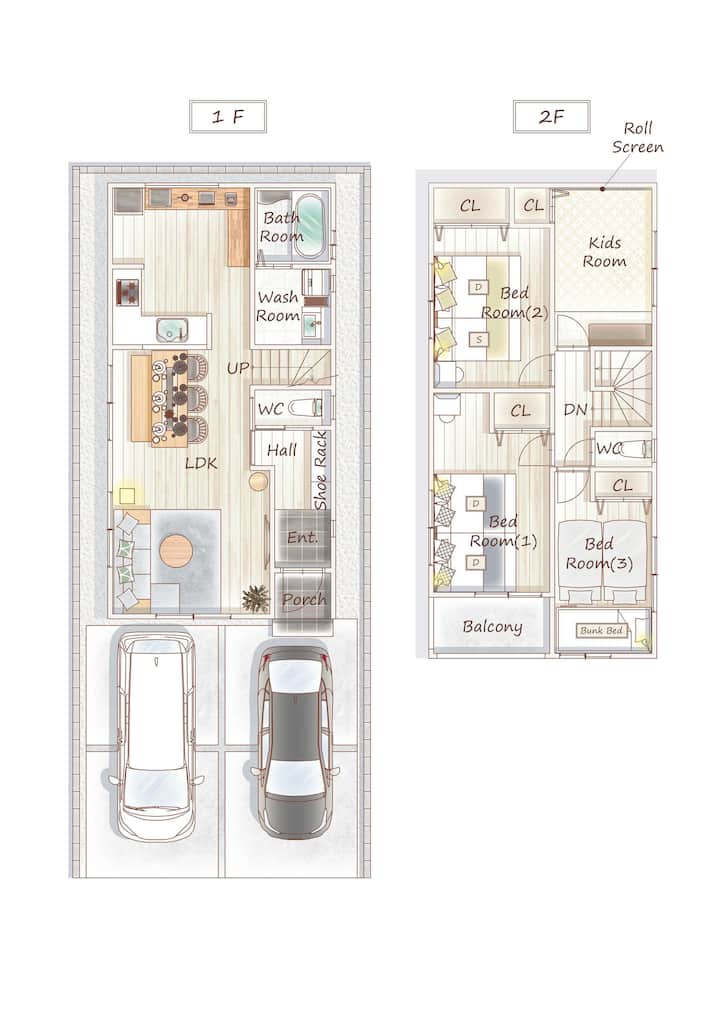 New 2 Story House｜2 Parking ｜6min Station｜family - 愛知県
