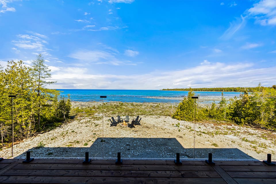 A new lakefront cottage on Lake Huron with a full rec room, Northern Bruce Peninsula, Ontario, Canada, photo 8 of 10