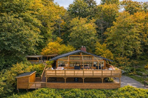 NEW*Cabin, ONP, Mountain/Ocean Views, Hot Tub