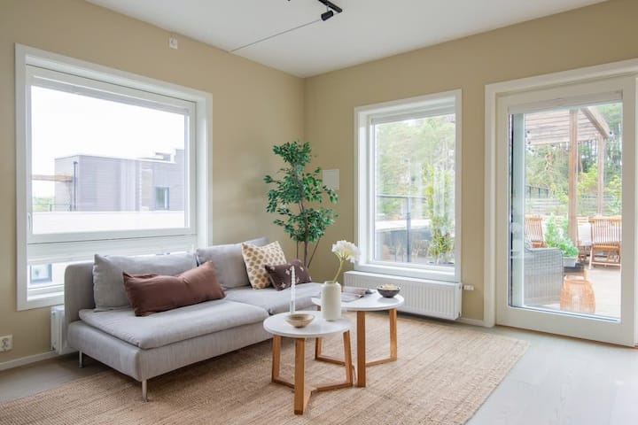 Chic Rooftop ~ Metro/airport Bus: 200m ~ Park Free - Oslo