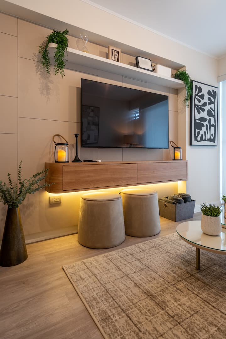 Interior moderno del loft Ocean View Barranco