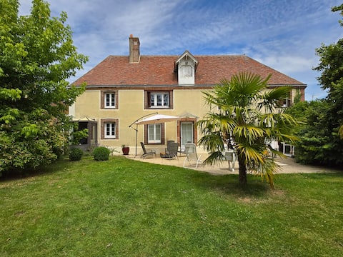 Normandy countryside with family