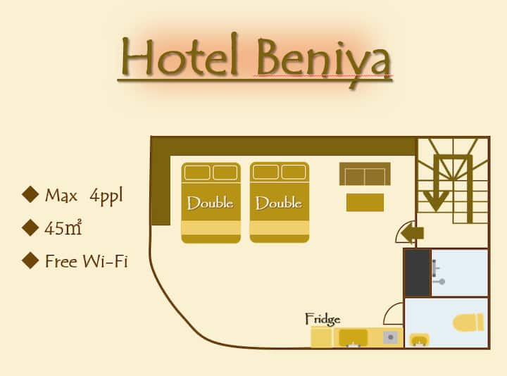 Hotel Beniya 和歌山城下町ホテル 1号室 - 와카야마시