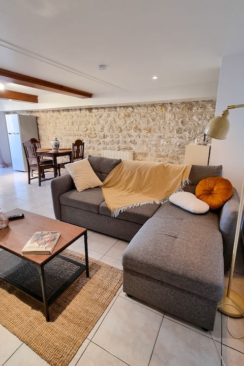 50m² apartment with terrace and private courtyard