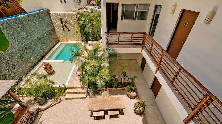 Hab Cama Queen 2 Personas Hotel Kante C/alberca - Tulum