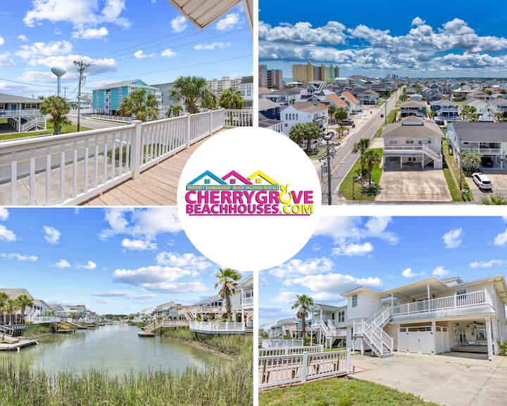 5 Br Channel Home Sleeps 15 Cherry Grove - North Myrtle Beach, SC