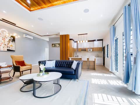 3Bed, Stylish, BBQ space and Wifi Villa @bonapriso