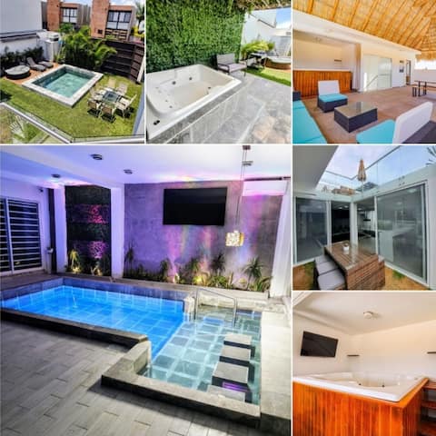 Private house with two pools for up to 25 people.
