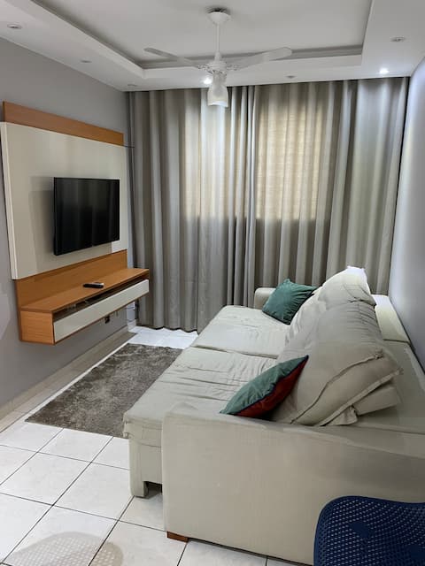 Entire apartment with air conditioning and full furnishings
