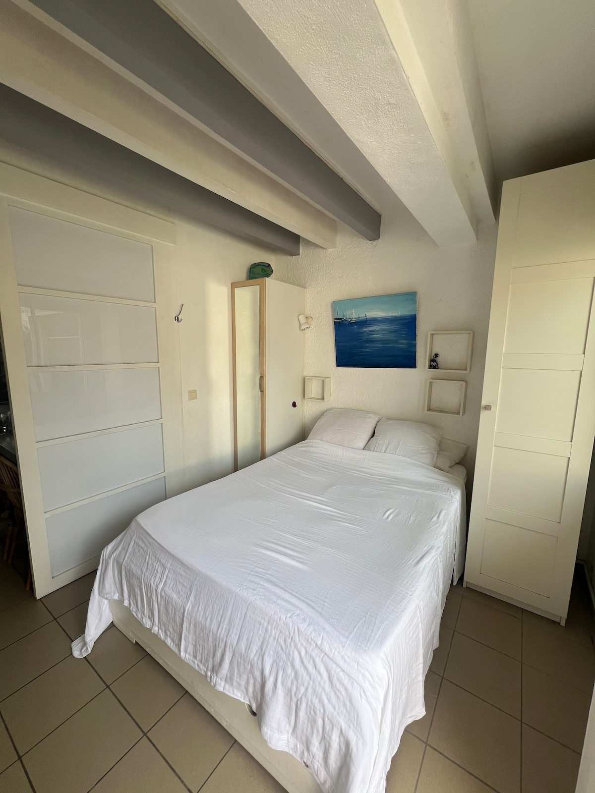 سرير مزدوج، طابق أرضي يطل على الحديقة الخلفية 