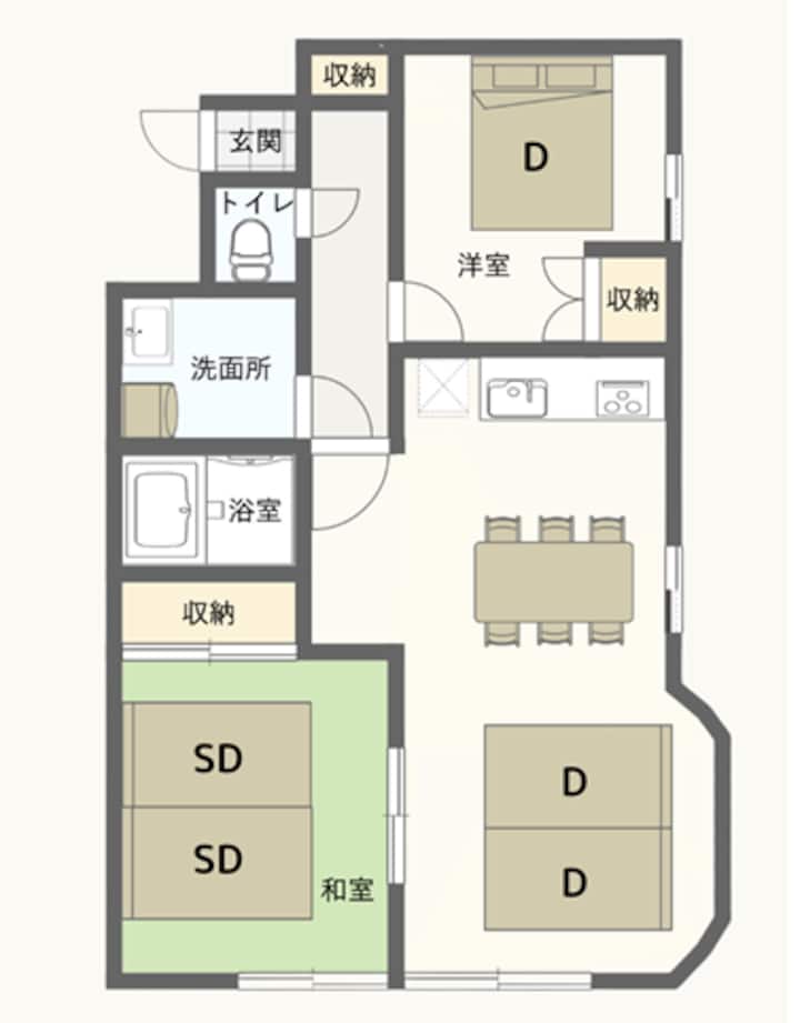 熊本駅車で5分｜駐車場2台無料｜50㎡最大10名｜ファミリー歓迎 - Kumamoto