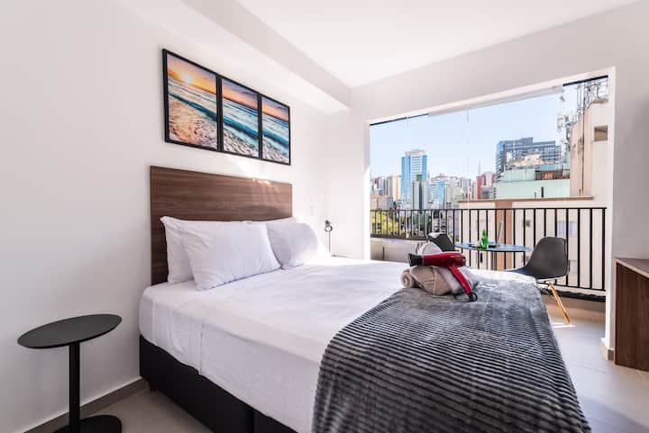 803 - Studio Aconchegante Com Ar Condicionado - Liberdade