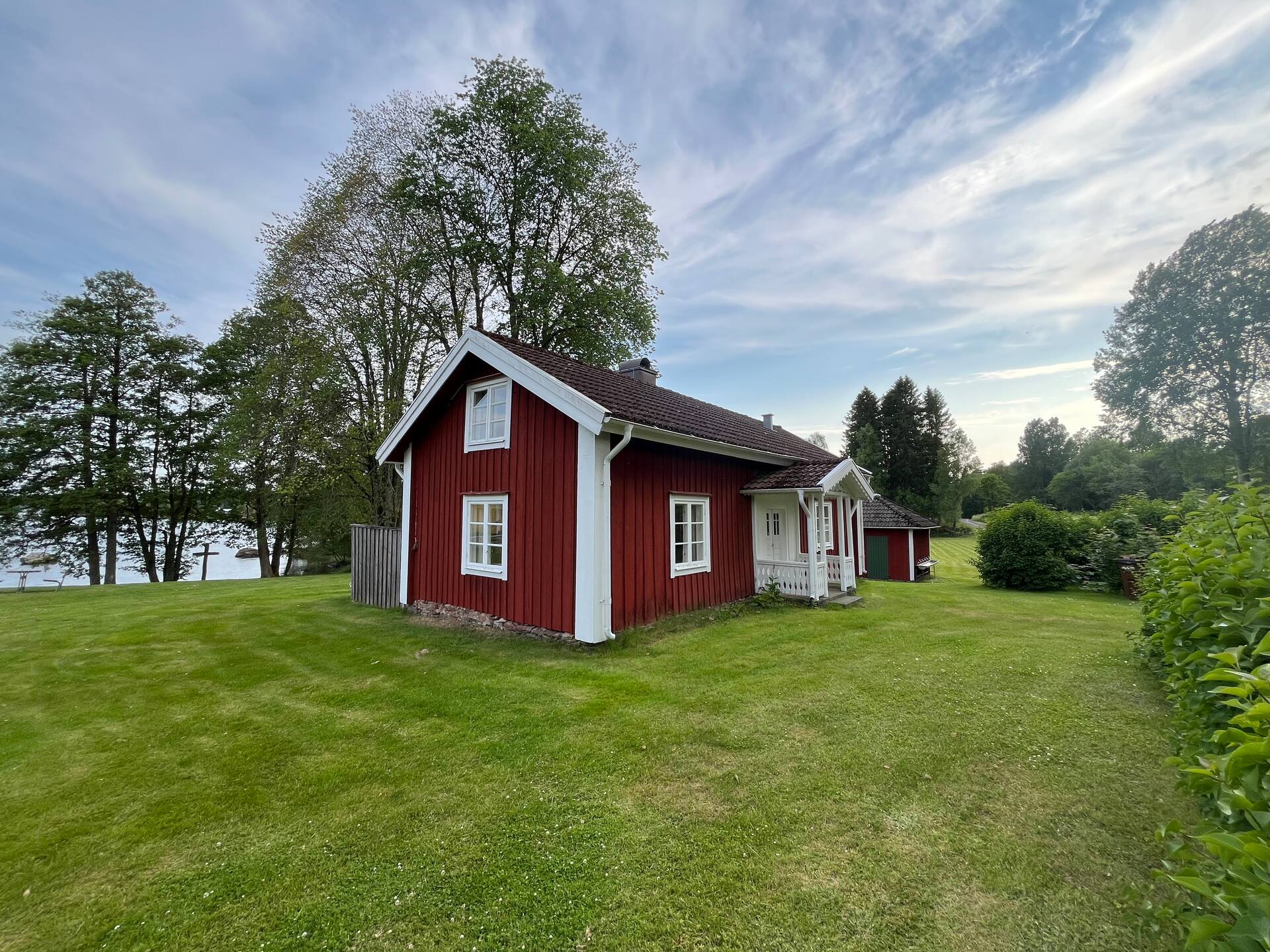 Old cottage by the lake