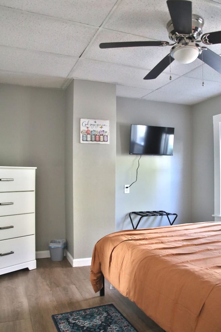 Downstairs unit queen bed