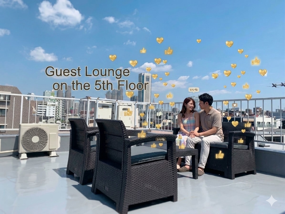 Shinjuku 2 Stops・10minTaxi・ 28㎡・5F ＋PrivateLounge