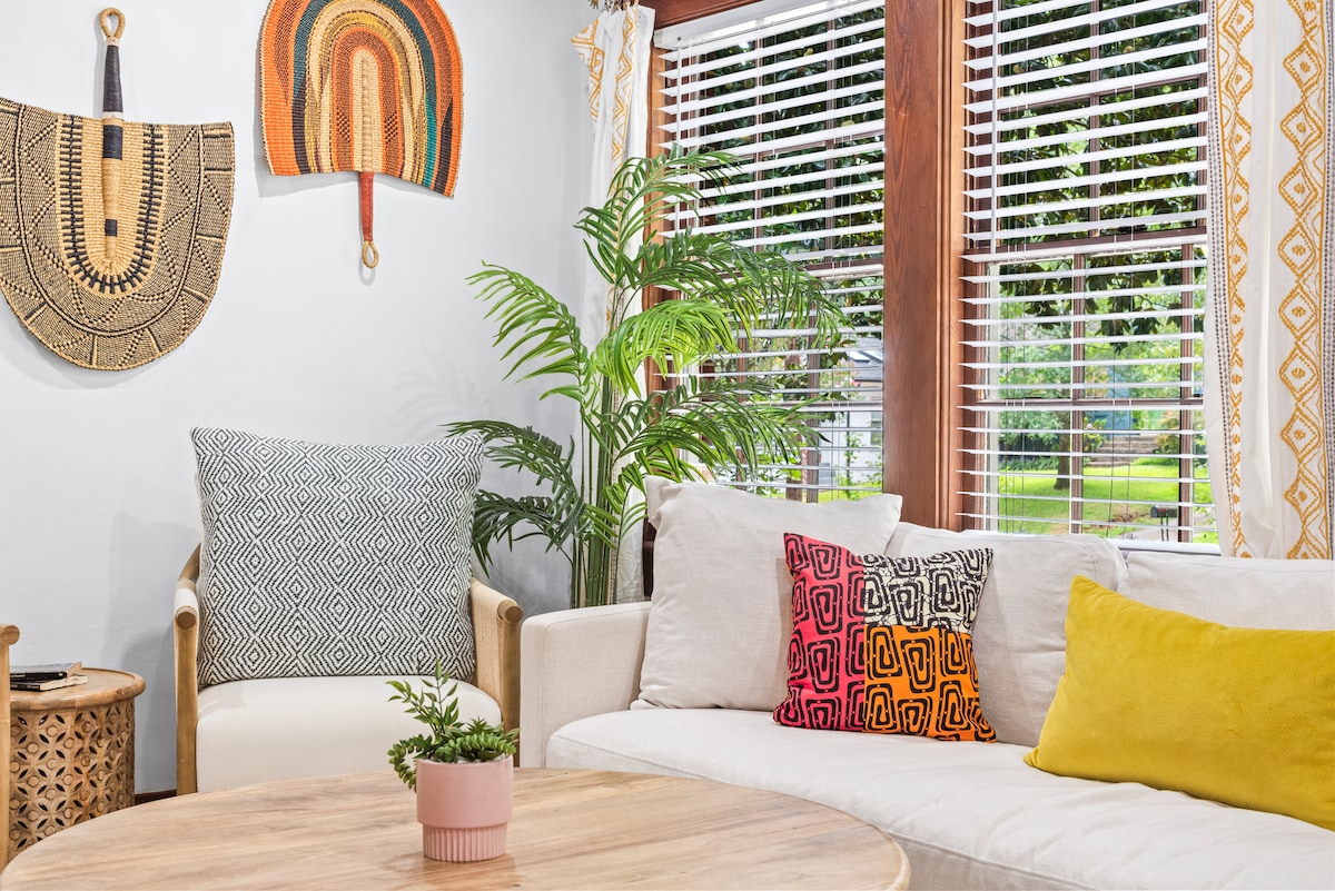 Top performing Airbnb: Afrohemian Haven – African Inspired ATL Retreat in Sylvan Hills