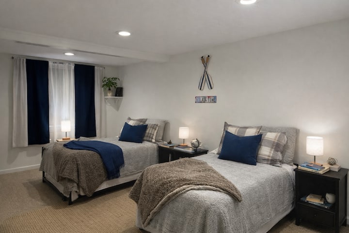 Habitación doble luminosa, perfecta para niños o amigos 