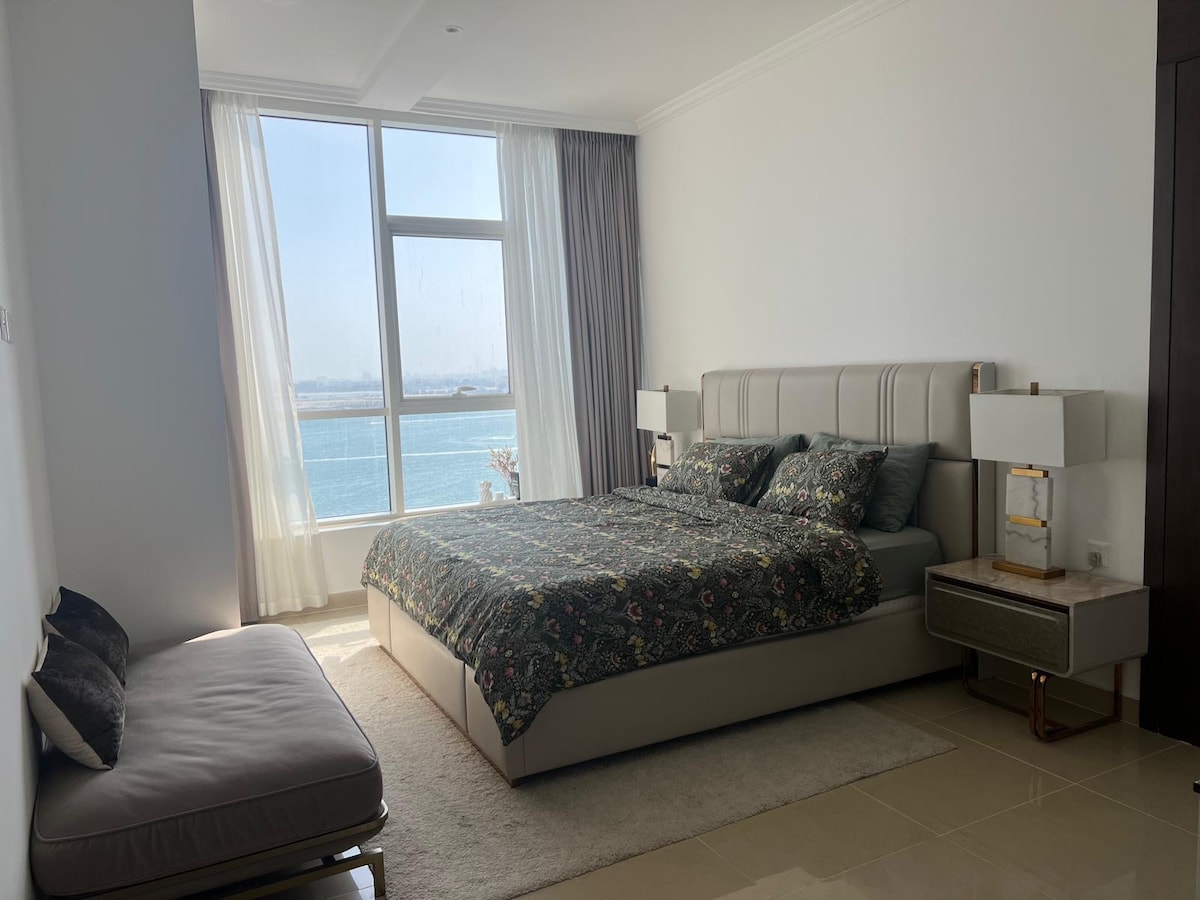 Successful Airbnb property: Stylish 2-Bedroom Sea View Apartment – 5 Min Dubai in Al Mamzar