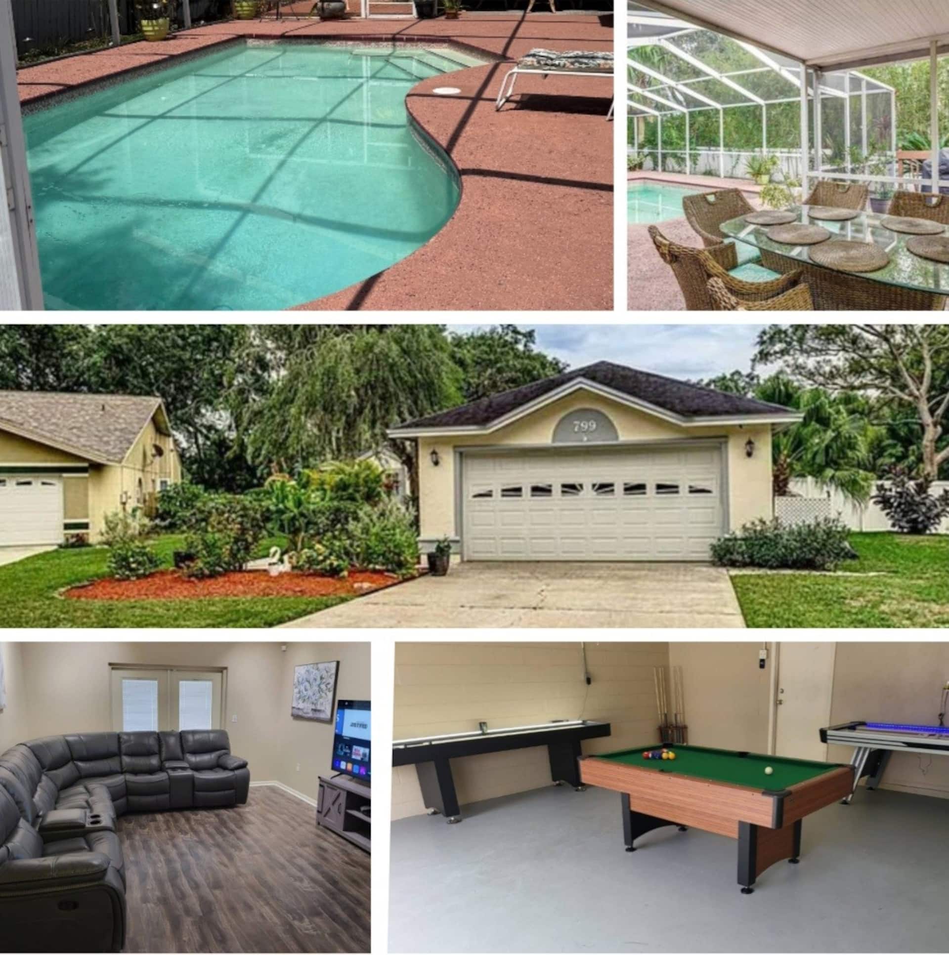South Lakeland 4 Bedroom Pool Home w/ Gameroom