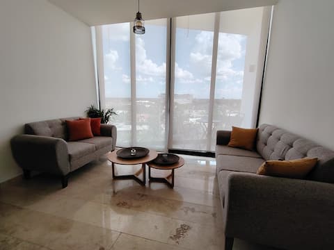 Top performing Airbnb: Enjoy the city view from the 6th floor in Fraccionamiento San Ramón