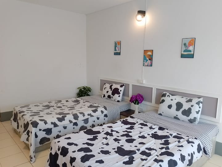 216 Twin Bedl | Quiet Stay | Bike L Night Bazaar - Chiang Mai