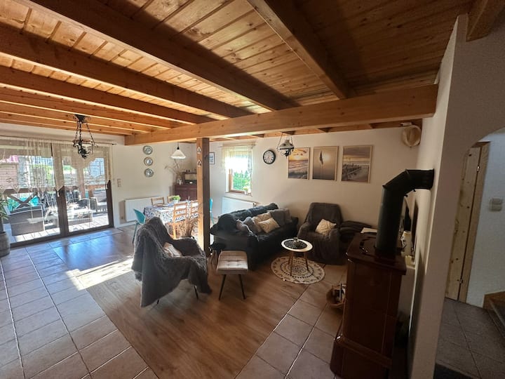 sala con chimenea