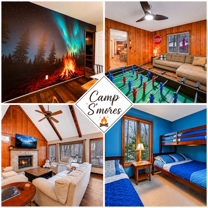 Lake Naomi Retreat | Fire Pit | Games | Family Fun - Pocono Lake, PA