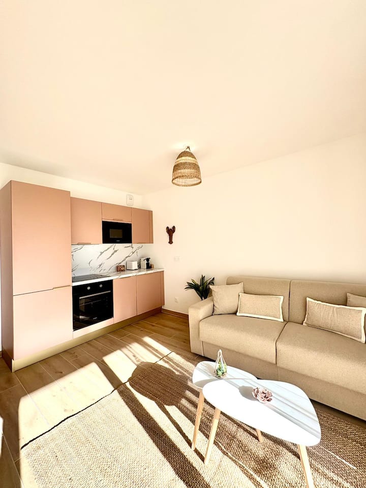 Studio Le Quartz : Neuf, Clim, Parking, Piscine - Saint-Laurent-du-Var