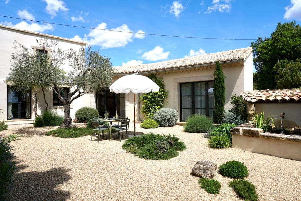 Mas du Marronnier, among olive trees near Uzès, La Capelle-et-Masmolène, Gard, France, photo 1 of 10
