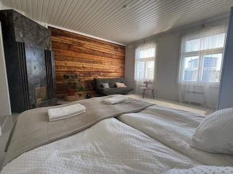 Top performing Airbnb: Spacious idyllic wooden house share near Logomo in Turku