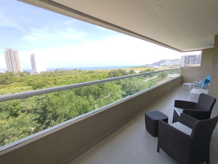 Santa Marta Panoramic Ocean View Apartment - Kolumbien