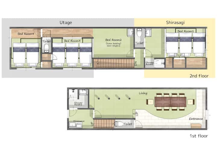 Near Himeji Castle Sta/10 Beds 2 Showers 3 Toilets - 姫路市