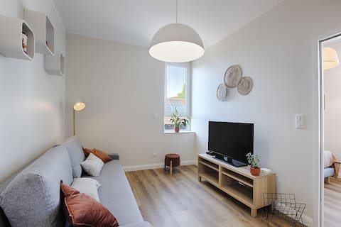 Propriété Airbnb réussie: Charming 2-room apartment near downtown à Bourgoin Jallieu