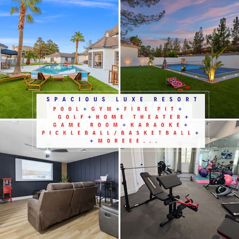 LUXE Resort Pool+Theater+Gym |Pickle/Basketball
