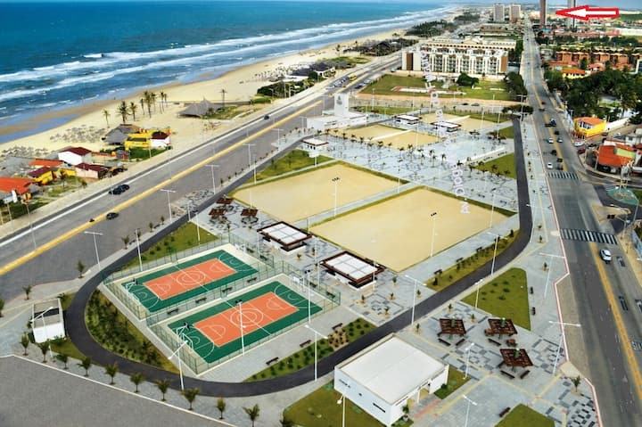 Apt 68m² 100% Vista Mar 60m Da Praia, Restaurantes - Fortaleza