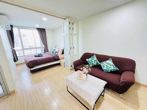 Stunning City View• Soft Bed•4Min to Asiatique&BTS