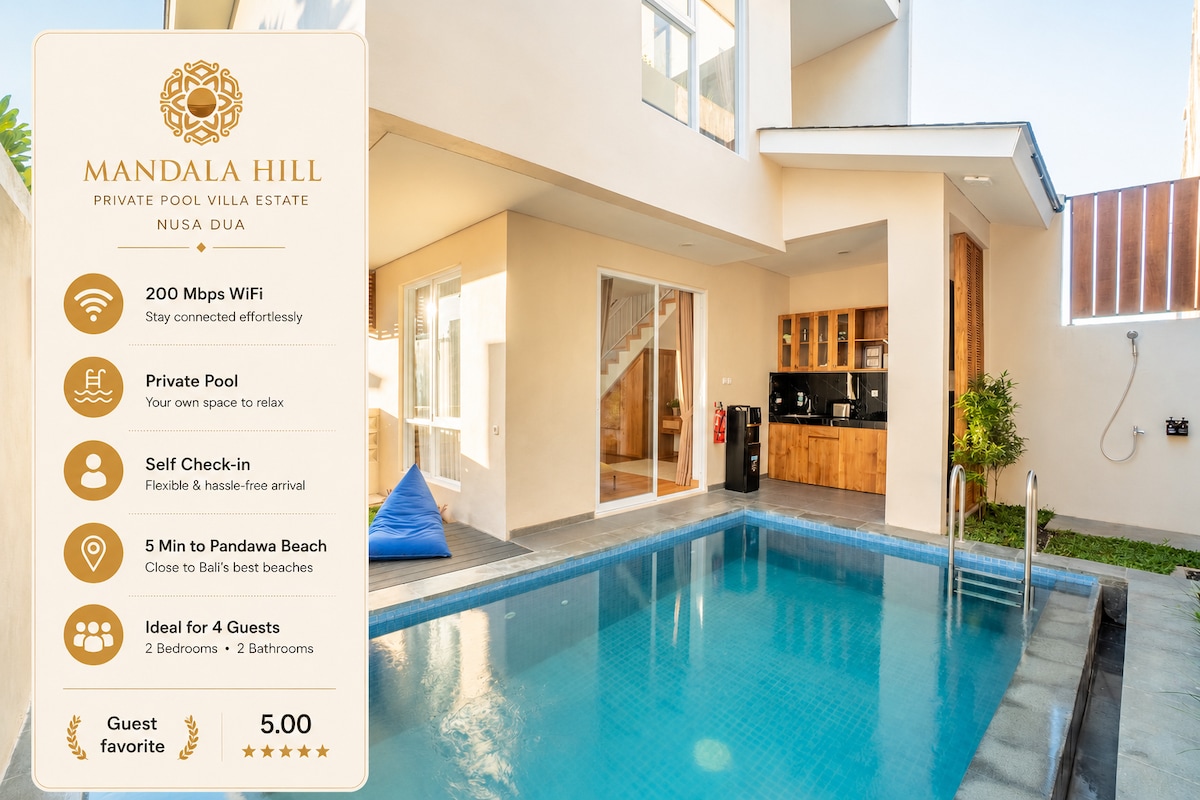 Home in South Kuta · ★5.0 · 2 bedrooms · 2 beds · 2 private baths, сопоставимый объект Airbnb