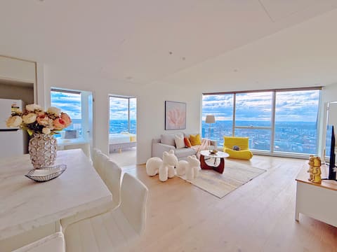 CBD 3B2B 270° Skyline Getaway@WSP Hot tub&gym&pool