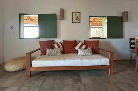 Top Airbnb: Relax with an Incredible View 80m from Peroba Beach em Icapuí