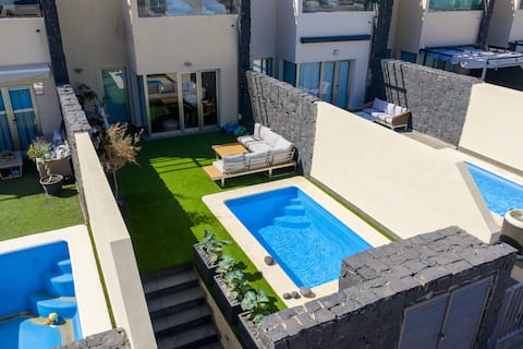 Yellow Golf Pool House