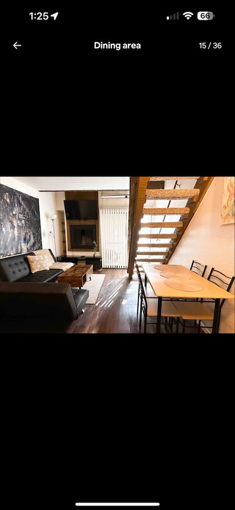 Popular Airbnb listing: -CCozy price! 2 level 1BR Condo two minute to UT in West University