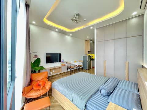 Dr 401 Modern Studio With City View And Kitchen