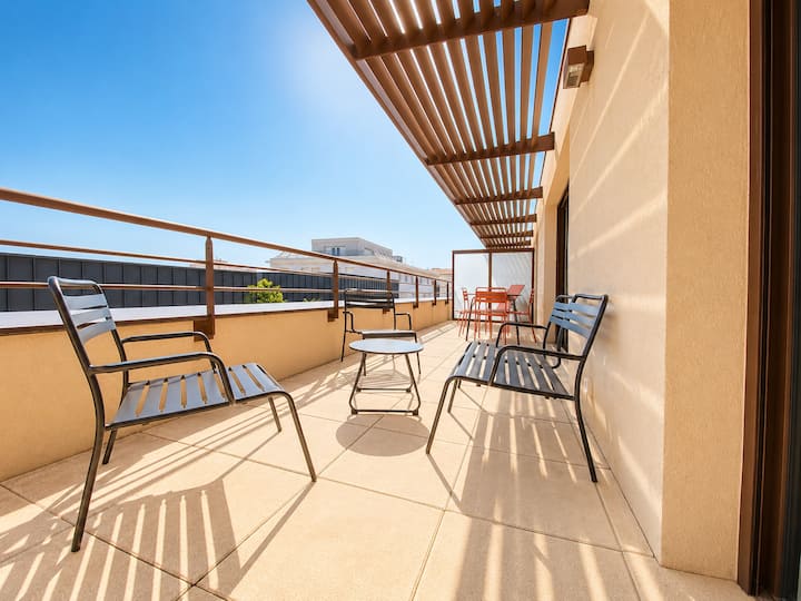 "Le Citronnier" T3, Terrasse, Centre Ville - Montpellier