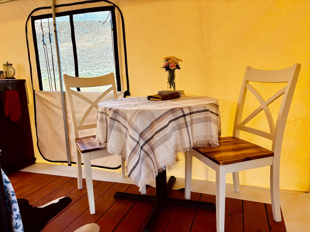 Top performing Airbnb: Private Creekside Tent Retreat in Granby