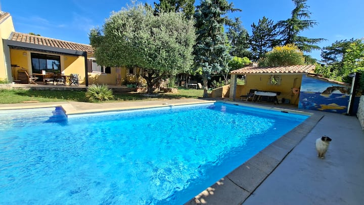 Maison Familiale Avec Piscine Et Animaux - Pertuis