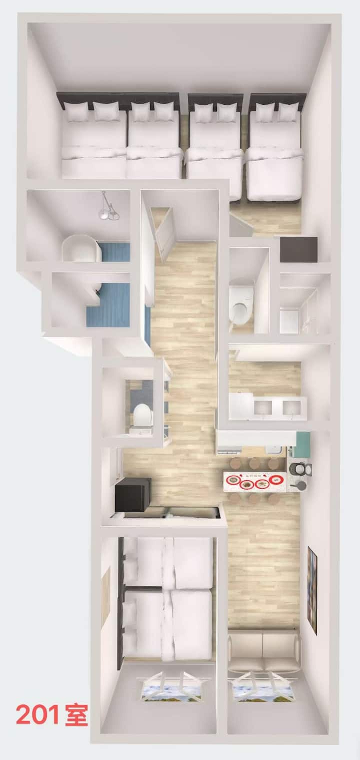 201 Near Skytree/subway/japanese Tatami Stay - 浅草