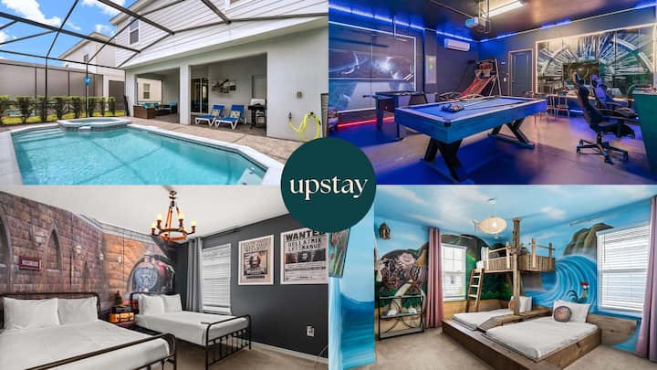 Upstay | Pool & Hot Tub Heating, Epic Games Room - Davenport, FL