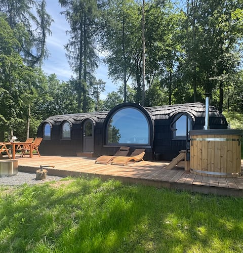 Glamping Skrytin 4 - SkyNest Sauna & Jacuzzi Dome