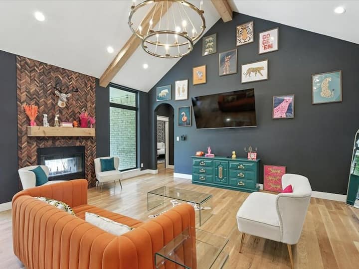 Designer Retreat|pool•fire Pit • Events|sleeps 18 - Waxahachie, TX